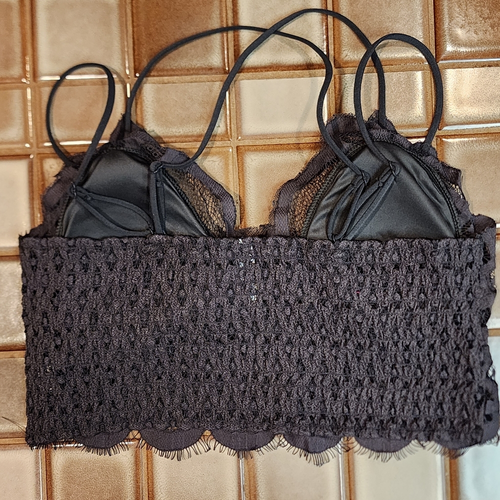 NEW Crochet Lace Bralette - Plus Size Ash Gray - Picture 5 of 12